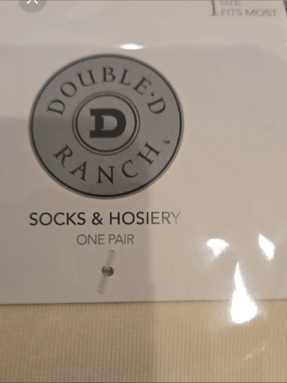 Double D Ranch Blue, Cream & Brown Western Pattern Knee-High Socks